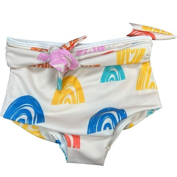 NEW Dot Dot Smile Rainbow Two Piece Swim Set 2T - Picture 3 of 5